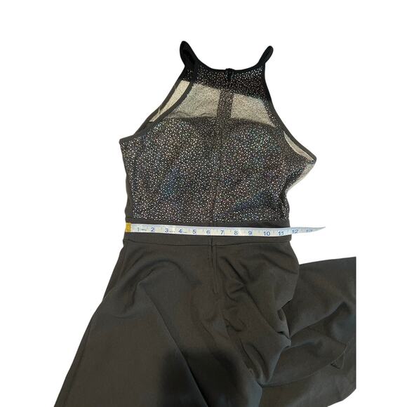 Macy's Emerald Sundae Stretch Flounce Fit and Flare Mini Dress Size S Party Glam - Picture 9 of 9